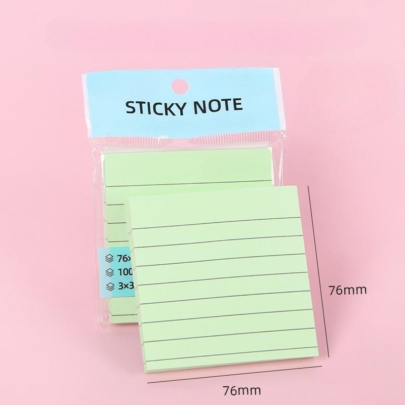 100PCS Sticky Notes - 5-Color Memo Pads, Tearable for Office, Home & School, Perfect for Holidays & Gifting