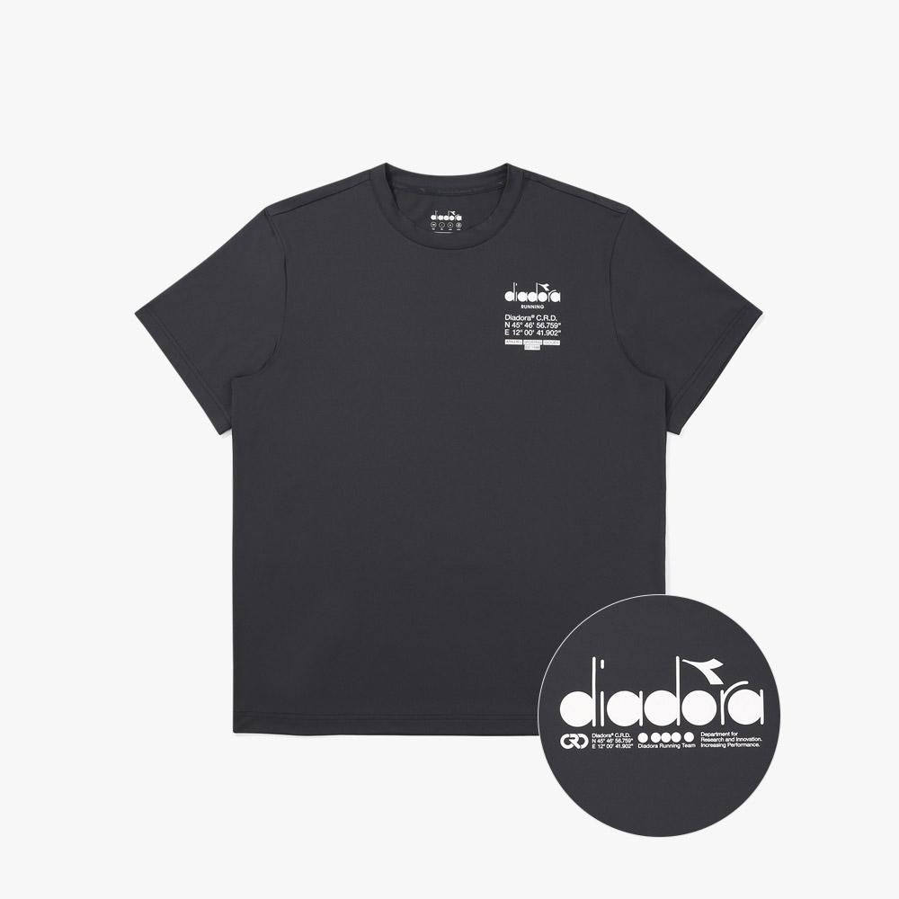 Diadora Drc Basic Running Short Sleeve T-Shirt Grey
