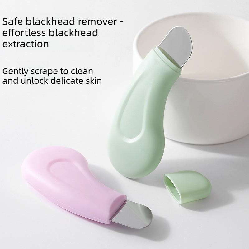 Painless Blackhead Removal Spatula Facial Cleansing Tool for Pore Care & Stubborn Blackhead Extraction