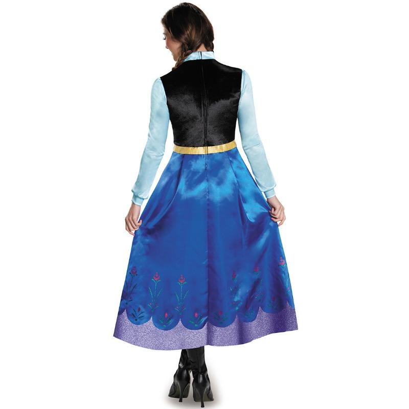 Halloween Costume Adult Female Princess Anna Performance Costume Frozen Snow White Play Dress