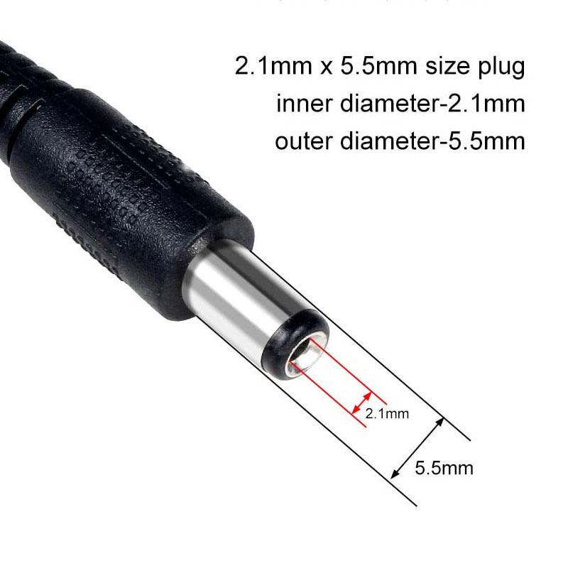 10pcs 12V DC Power Supply 1 Female To 8 Male Way Splitter Plug Extension Adapter Cable 5.5mm*2.1mm Connector for Led Strip Light