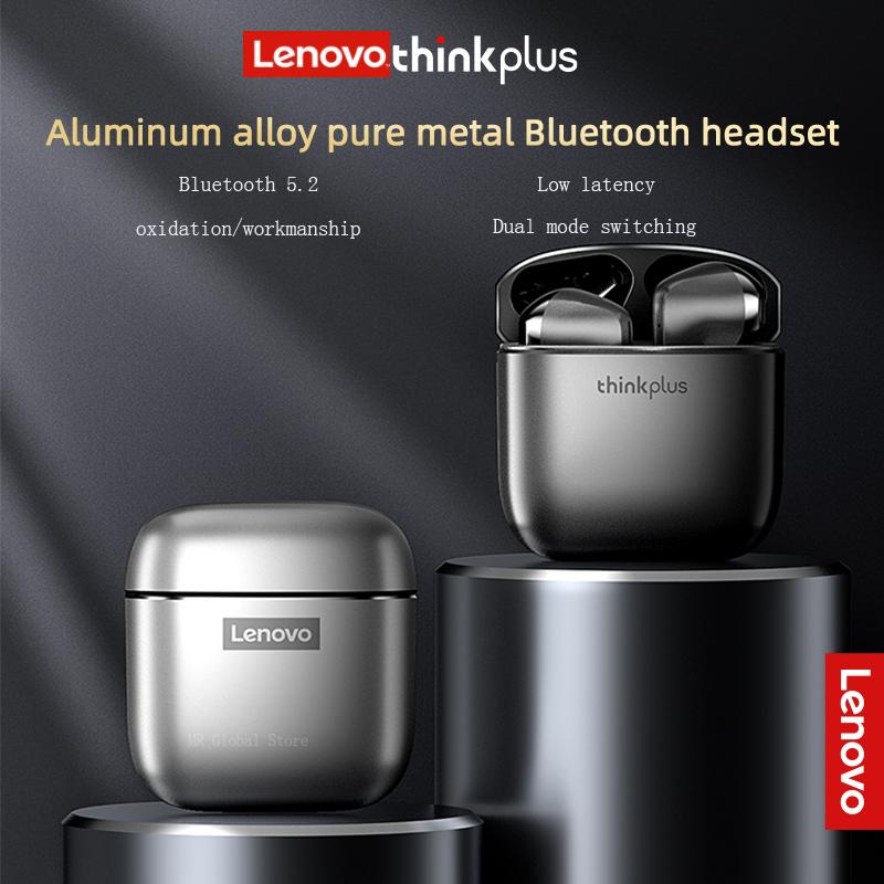 Neue Lenovo XT99 Wireless Bluetooth 5.2 Kopfhörer Metallstruktur TWS Musikspiel Dual Mode Ohrhörer mit Dual HD Mikrofon
