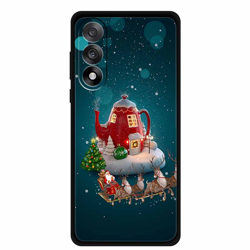 Christmas Phone Cases For OnePlus Nord 5 5G Case Shockproof Silicone Soft Black Cover Christmas Tree for 1+ Nord 5 5G Back Cover