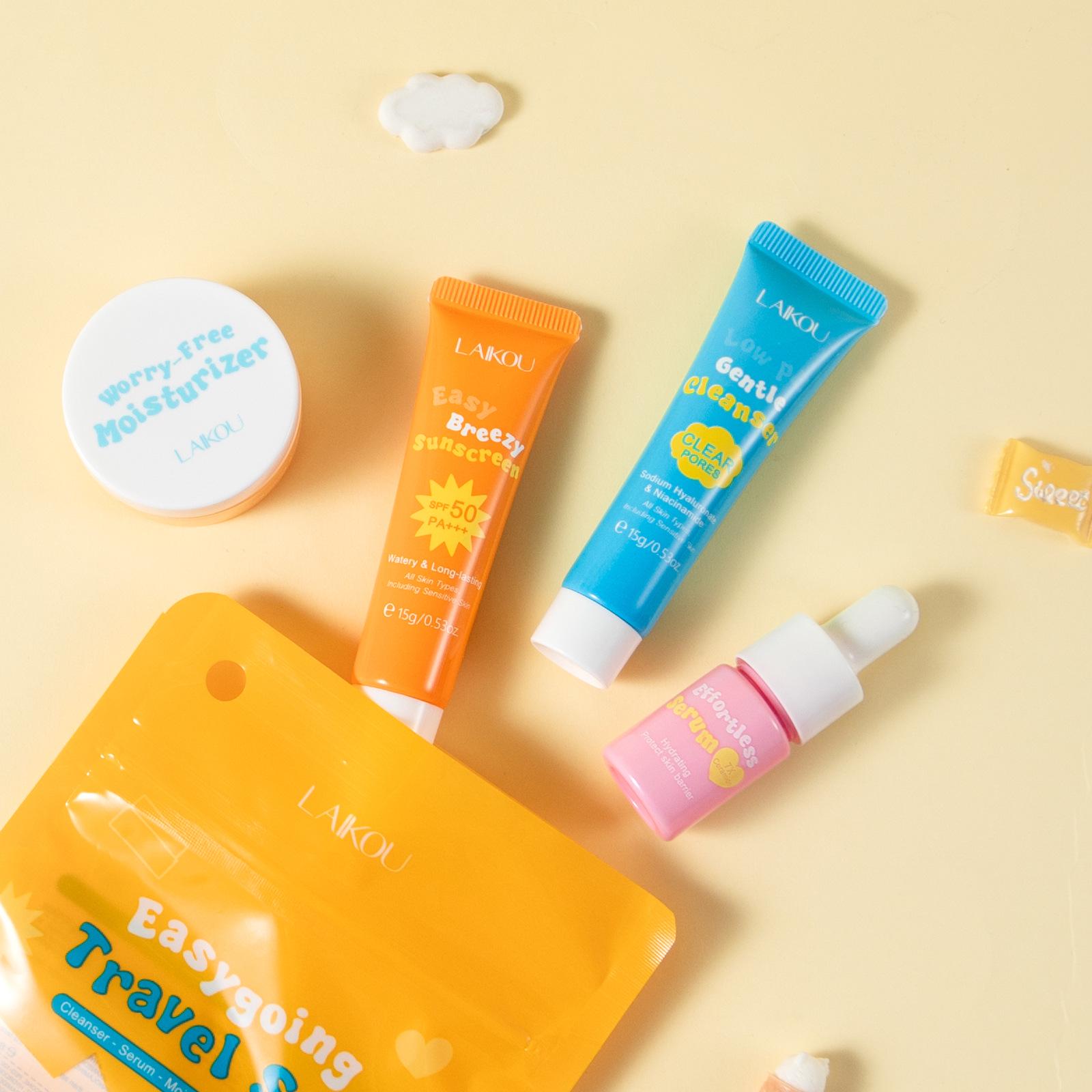 

Laikou Ceramide 4-Piece Travel Skincare Set