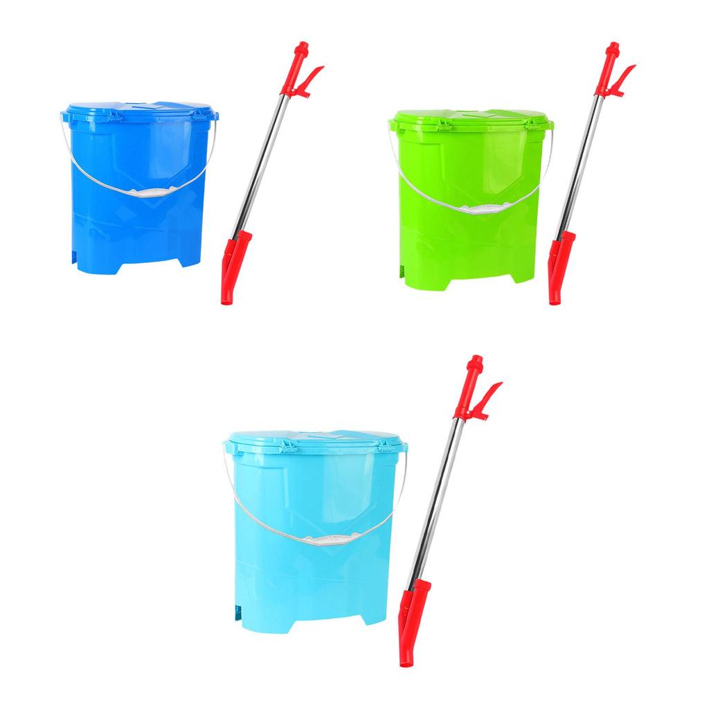 Back Carrying Manual Fertilizer Spreader Ergonomic Design for Agricultural Use Multifunctional 18.1x7.8x18.5inch 25L Capacity