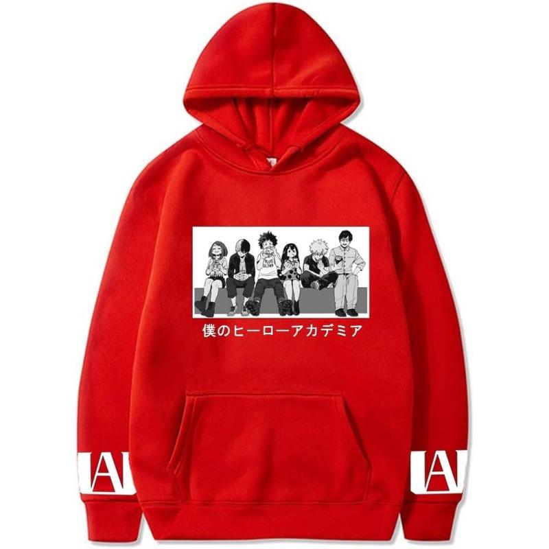 Japanese Animation My Hero Academy Hoodie Men's and Women's Harajuku Pullover Street Wear Unisex Autumn Winter Sweater