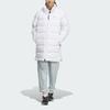 adidas Women's White Hooded Mid-Length Down Jacket IL8936