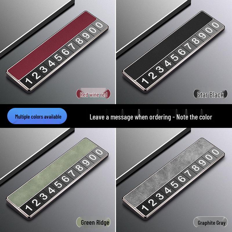 Tesla Model Y/X/S Temporary Phone Number Parking Plate