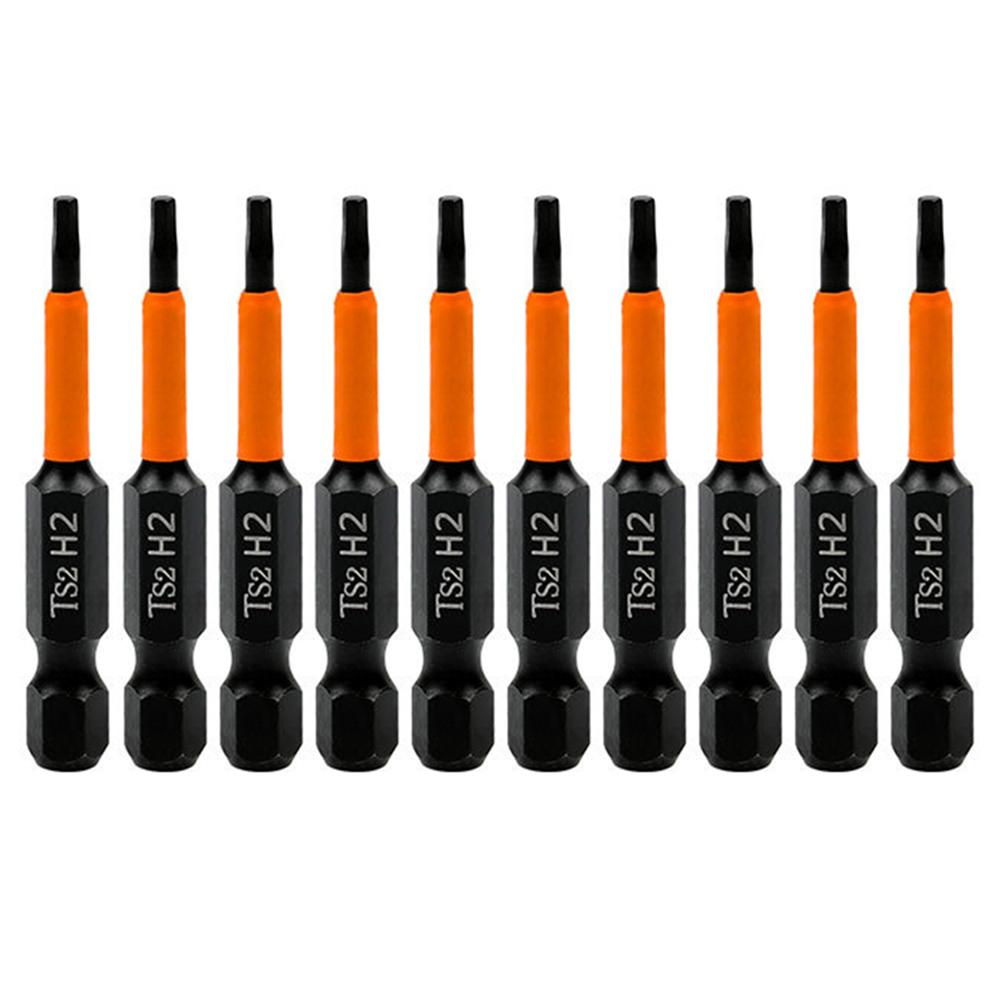 

10PCS Hex Screwdriver Bit Set 50mm H2 TS2 Steel Magnetic Drill Bit for Screwdrivers Electric Drill A