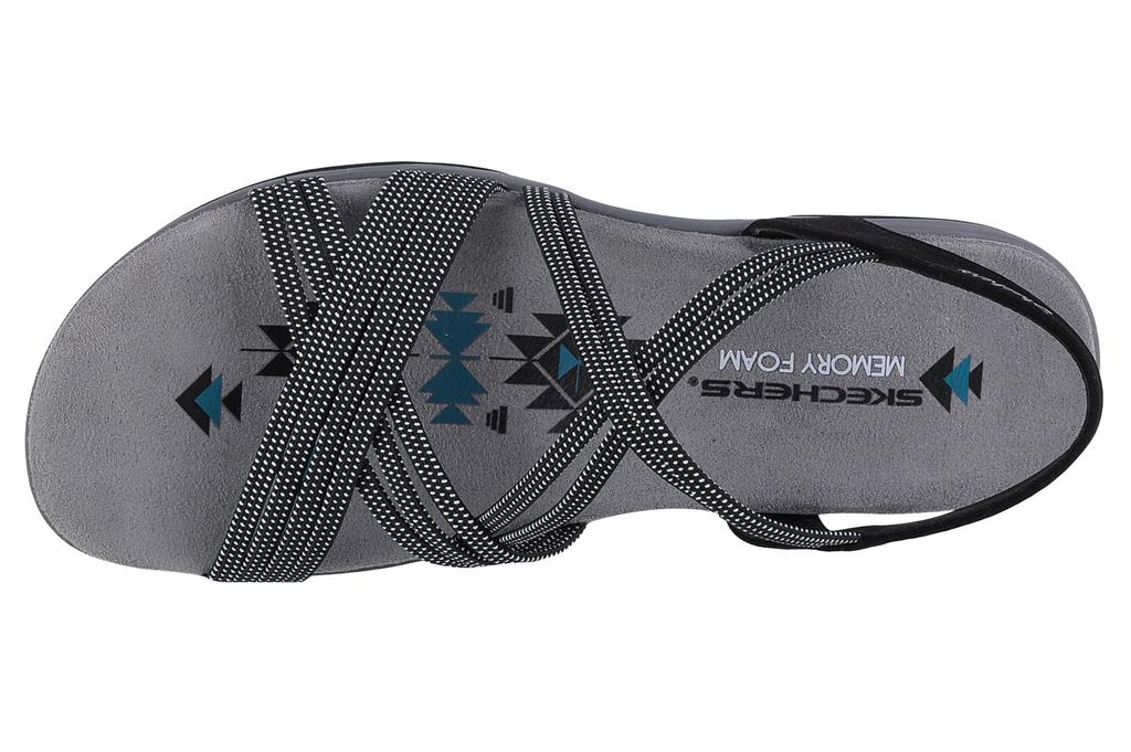 Skechers Reggae Slim - Turn It Up, Womens black Sandals