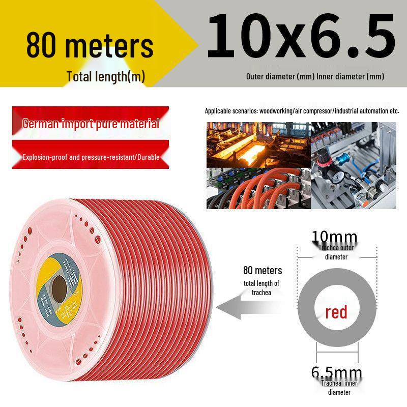 Przezroczysty wysokociśnieniowy wąż powietrzny PU odporny na wybuchy do kompresorów powietrza (Rozmiary: 6/8/10/12/14/16mm)