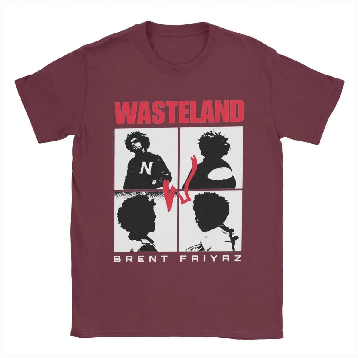 

Футболка Wastelands Brent Faiyaz Мужские хлопковые винтажные футболки с круглым вырезом Футболки с коротким рукавом Одежда для вечеринок XXXXXL бордовый
