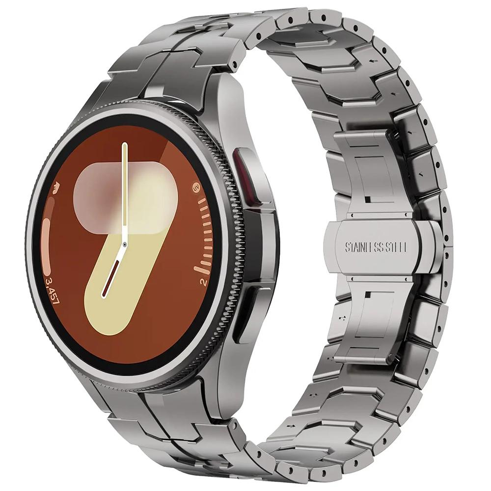 Nerezový náramek titanové barvy pro Samsung Galaxy Watch 7 6 5 4 44mm 40mm Pánský řemínek Pro SAMSUNG 6classic 47mm 43mm