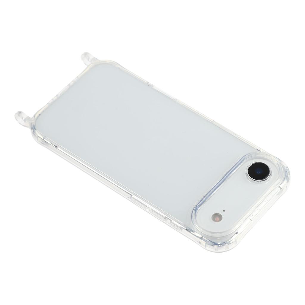 For iPhone Air Case PC+TPU 1.5mm Clear Phone Cover with Lanyard Holes