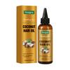 Olio per Capelli al Cocco Natalizio Leggero Non Grasso Portatile Uso Asciutto e Bagnato Cura Idratante Quotidiana per Capelli Olio