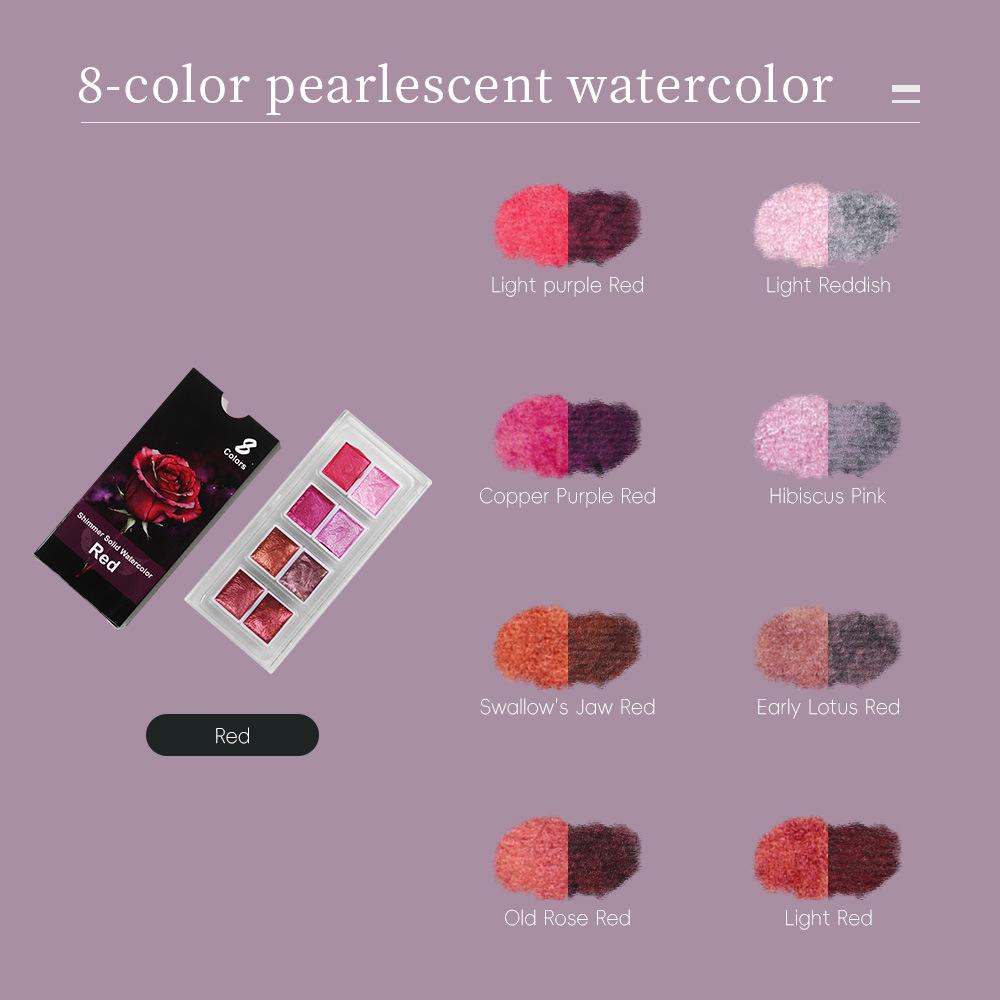 SeamiArt Перламутровые Градиентные Цветочные Акварели для Дизайна Ногтей