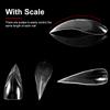 140Pcs/Box Curved Stiletto 3D Eagle Claw Nail Dual Forms For Poly Nail Gel Extension Of Hawk Sculptural Nails Full Cover Molds