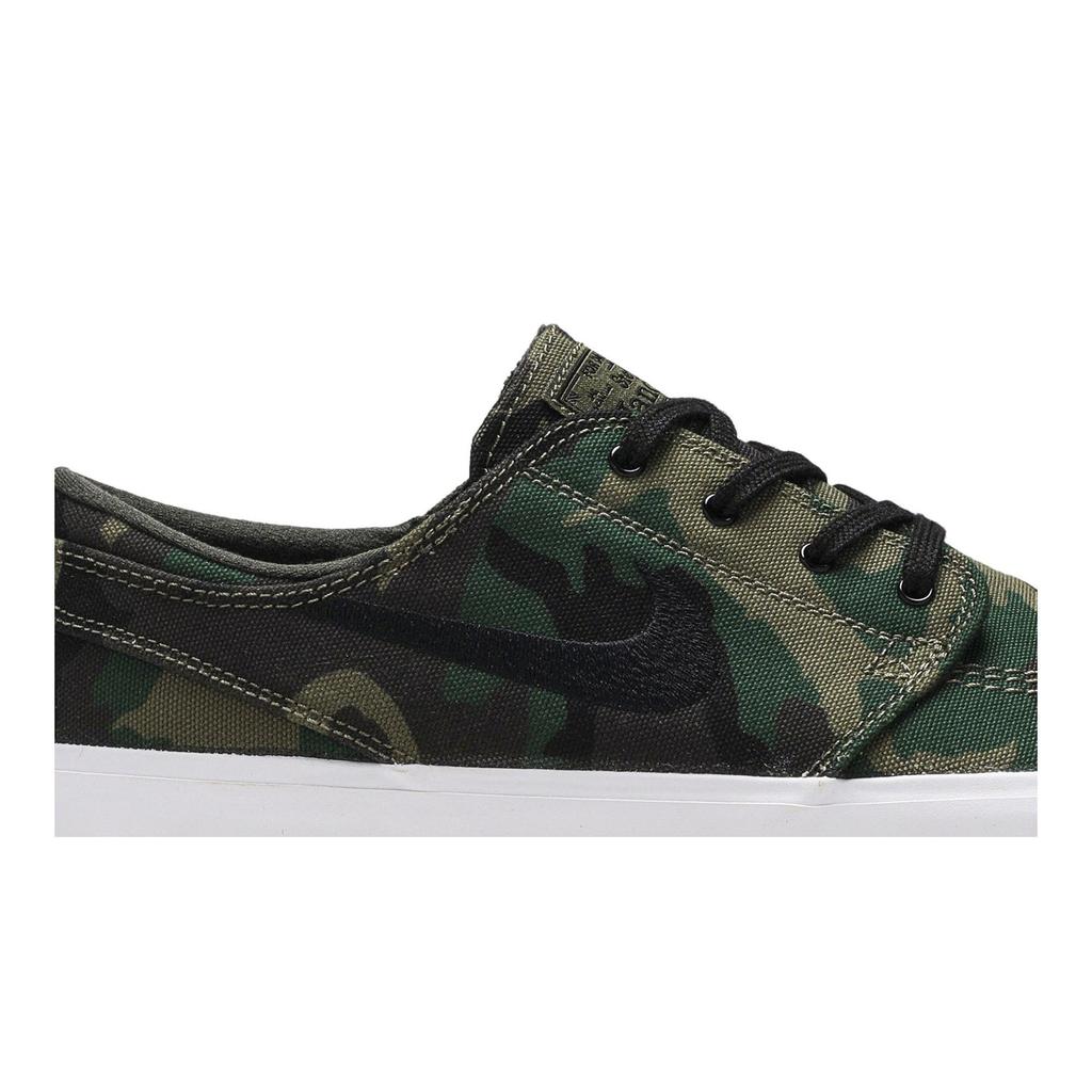 Nike Zoom Janoski Canvas Premium SB 'Camo' (Unisex) Iguana / Black / Sequoia / Gum Light Brown Skateboard Shoes AQ7878 201