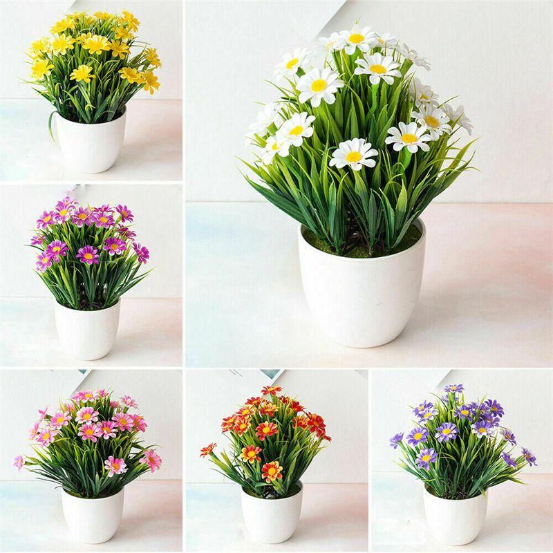 High Quality Artificial Flower Arrangement In Pot For Elegant Garden And Home Spaces