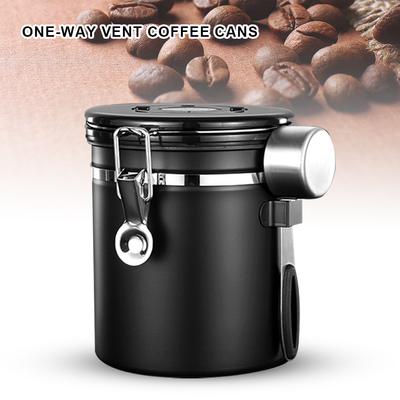 40/50/60 OZ Kaffeebohnenbehälter mit Datumsanzeige, Getreideteebehälter, versiegelte CO2-Ablassventile für gemahlenen Kaffeebohnen, Tee