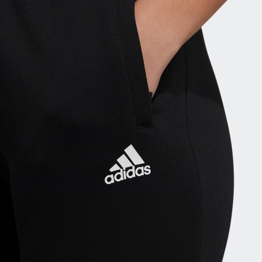 Adidas Fi W Pt Dk Reg Solid Color Casual Knitted Sports Pants Women Pants Black H09736