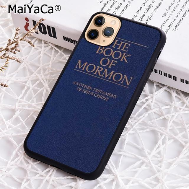 

MaiYaCa The Book of Mormon Jesus Christ Bible Phone Case For iPhone 17 Air 16 16e 15 plus 11 12 13 14 pro max coque iPhone 11pro max