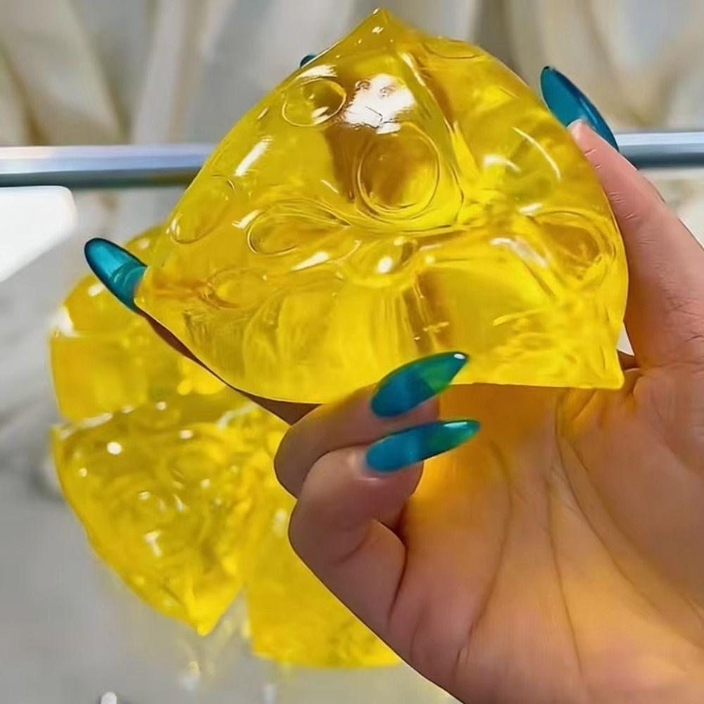 Realistic Squishy Honey Cheese Suction Finger Sensory Cheese Toy Funny Squishy Toy  Party Favors
