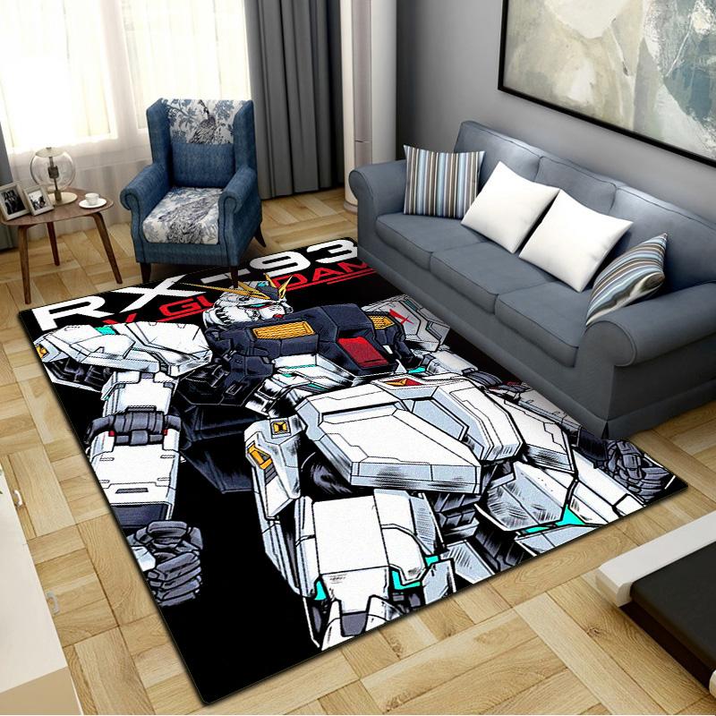 GUNDAM MOBILE SUIT Carpet Rug for Living Room Bedroom Home Sofa Decoration, Kids play Non-slip Floor Mat