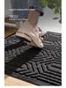 Anti-Slip Outdoor Rubber Door Mat - Dirt-Resistant High-End Entrance Carpet for Home.