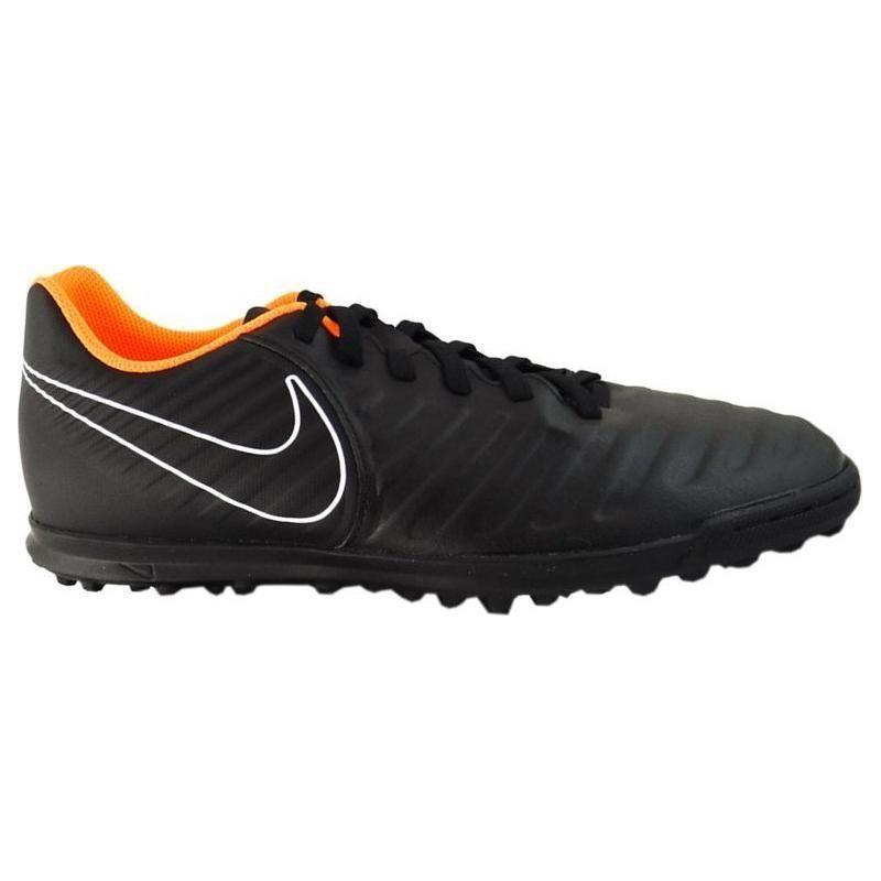 Nike Tiempo Legend 7 Club TF Black Total Orange Men's Soccer Shoes AH7248-080