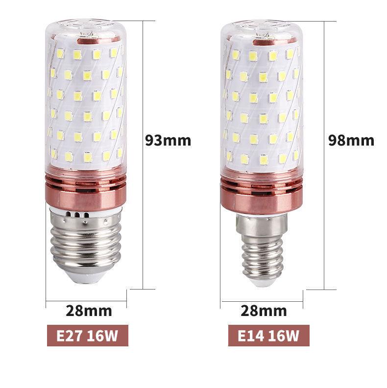 

Energy-efficient Tri-color E14/E27 12W/16W Ultrafine LED Corn Bulb - Warm White E14 Small Screw, Flicker-free