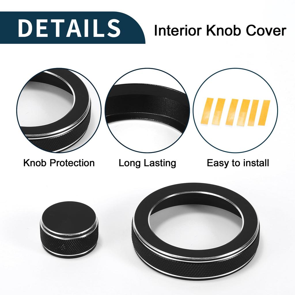 TUCKBOLD AC Air Conditioning Media Volume Control Switch Knob Cover Ring for Land Rover