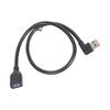 90 Degree USB3.0 Extension Cable Portable Male to Female Extender Cord Support 5Gbps Data for USB Fan/Printer/Lamp