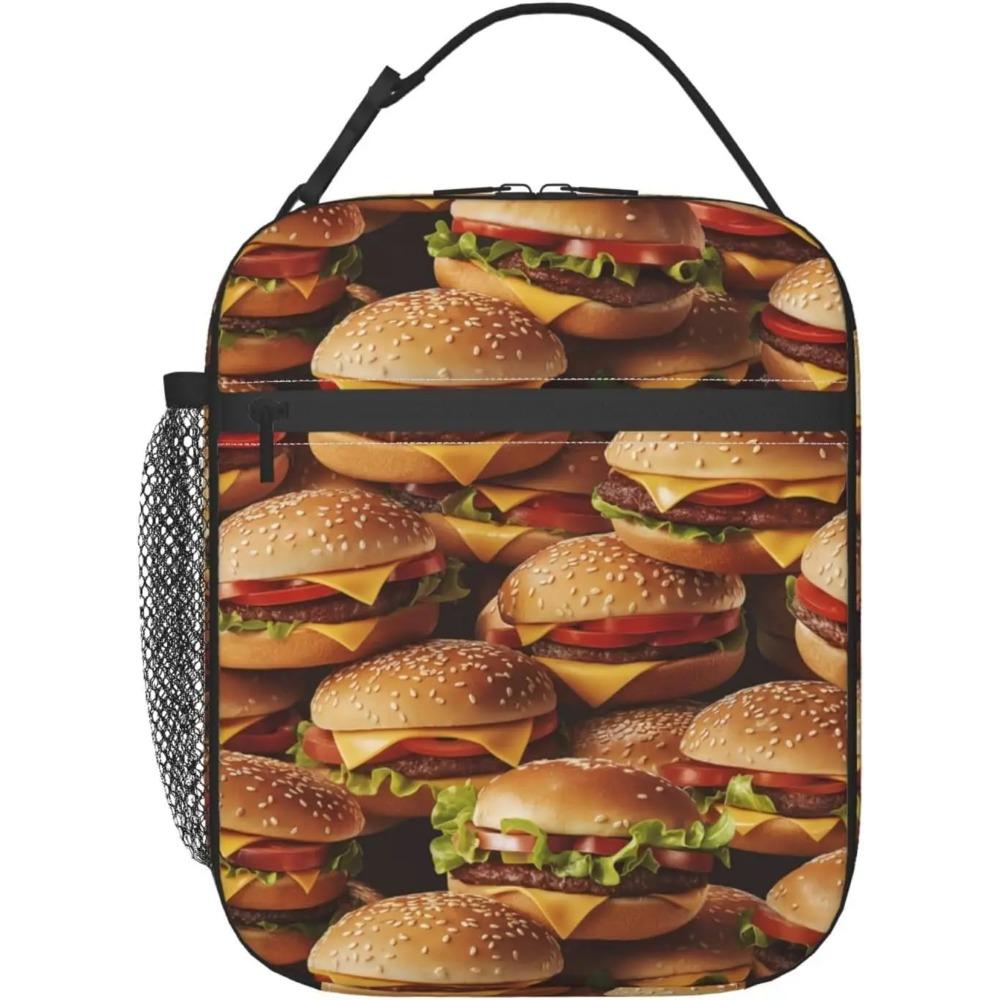 Cute Frog Lunch Box for Kids Women Men Green Lunch Bag Cooler Tote Reusable Insulated Container Gifts Office Picnic Travel Work