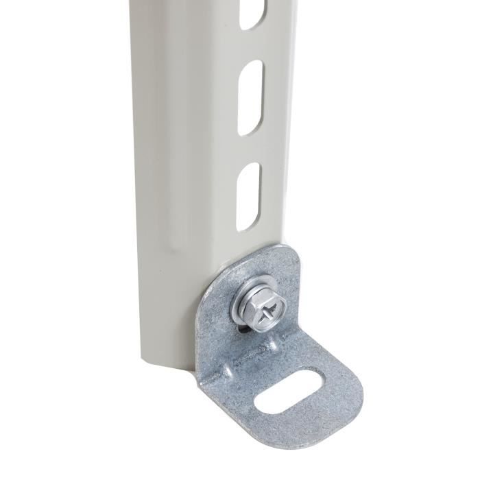 Support pour climatiseur - maclean - mc-864 - charge max 100 kg - largeur réglable 280-870 mm - acier blanc