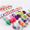 4/16/32/48PCS Bite Resistance False Mouse Pet Cat Simulation Color Kitten Cat Toy Cat Funny Playing Indoor Cat Game Supplies