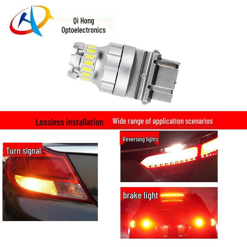 3156 LED Turn Signal Light for Cars - S25/T20/T25, Fits 7443 Reversing Light, High Brightness 23-SMD.