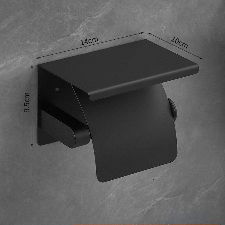 High Quality 304 Stainless Steel Toilet Paper Holder Wall Mounted No Drilling for Bathroom Vanity