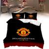 Manchester Pattern Digital Printed Duvet Cover Pillowcase Set Bedroom Bedding