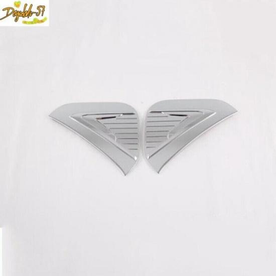 Fit For Toyota bZ4X -2024 Chrome 2PCS Side Charging Plug Port Cover Trim