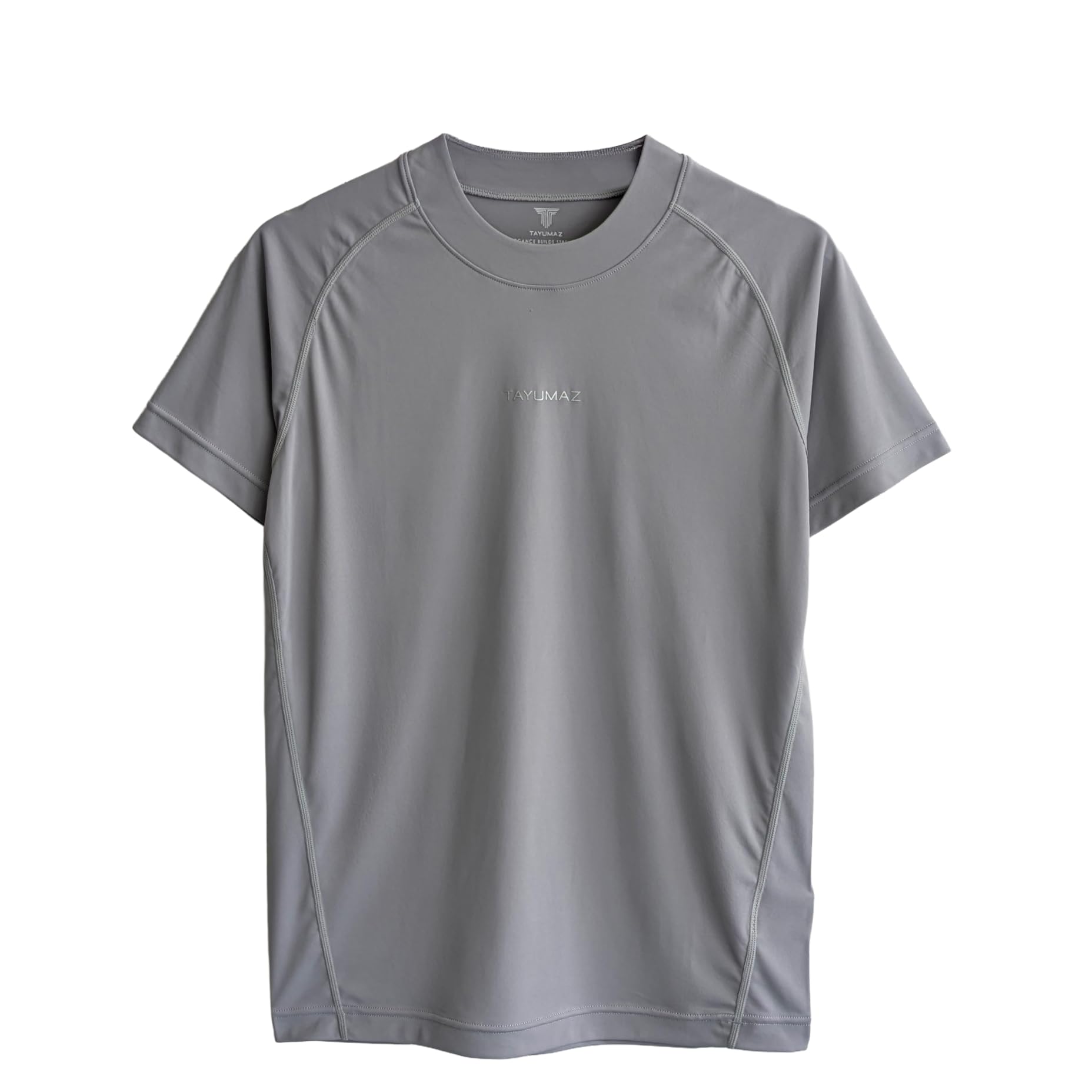 

Эластичный гладкий светло-серый логотип LL серебристого цвета Сделано в Японии короткие рукава быстросохнущий защита от УФ-лучей Tayumazu Влагопоглощение Потоотведение Эластичный