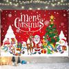 Christmas Banner Backdrop Christmas Wall Banner Backdrop Santa Claus Elk Snowman Backdrops For Family Photography Props