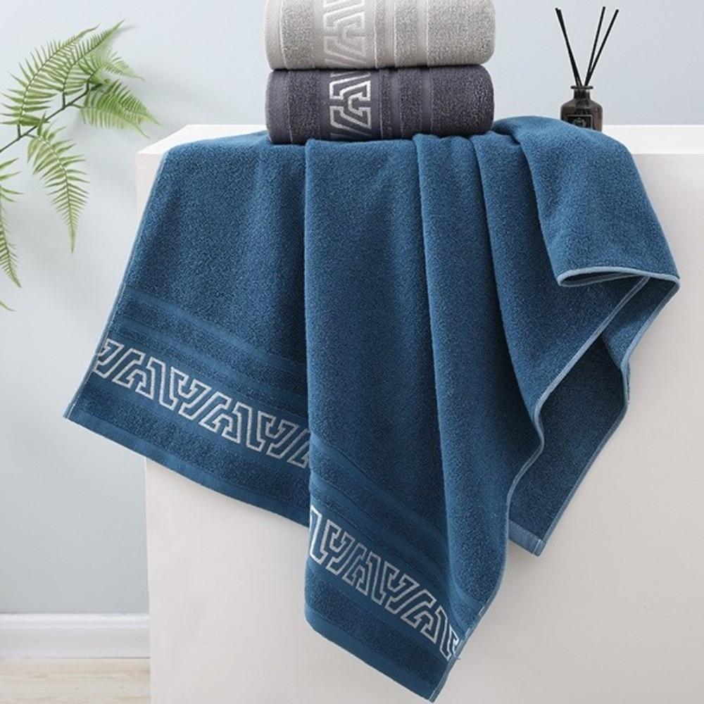 Fashion Cotton Bath Towel Skin-friendly Fabric Comfortable Extra Large Towel Non-Shedding Absorbent Towel Body Wash