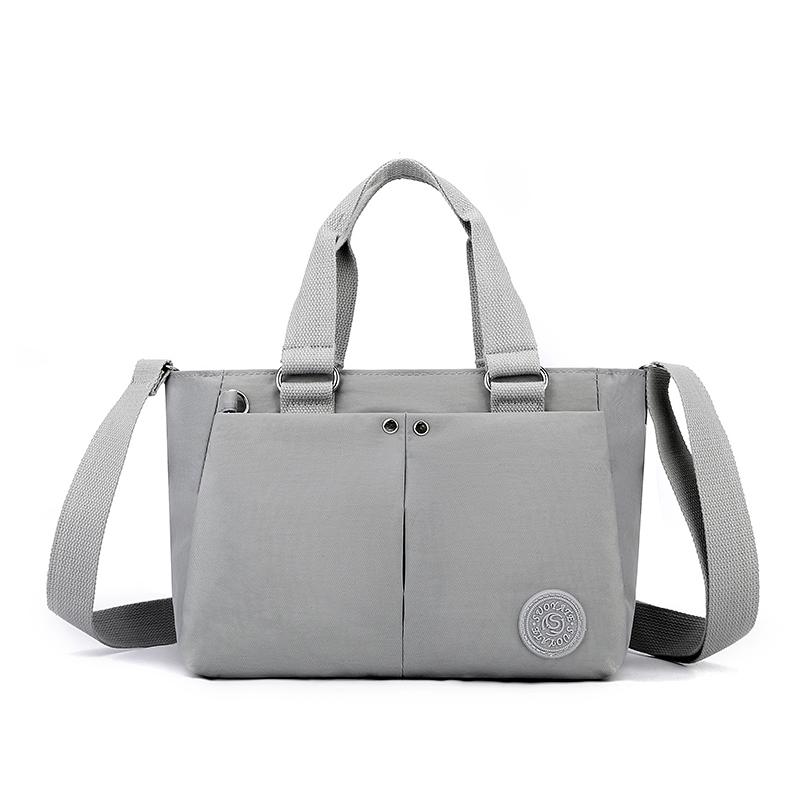 

Легкая водонепроницаемая нейлоновая сумка на плечо, большая вместительная сумка, сумки на плечо для работы, школы и путешествий, сумки на плечо серый