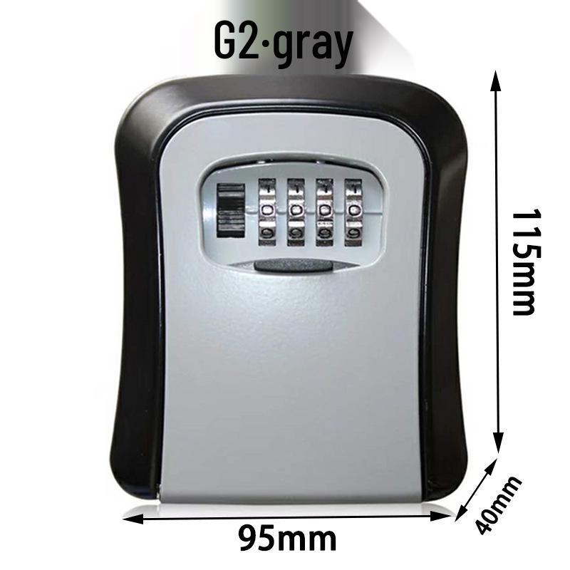 Temporary Key Storage Box for Construction Sites and Dorms with Anti-Theft Lock and Peephole