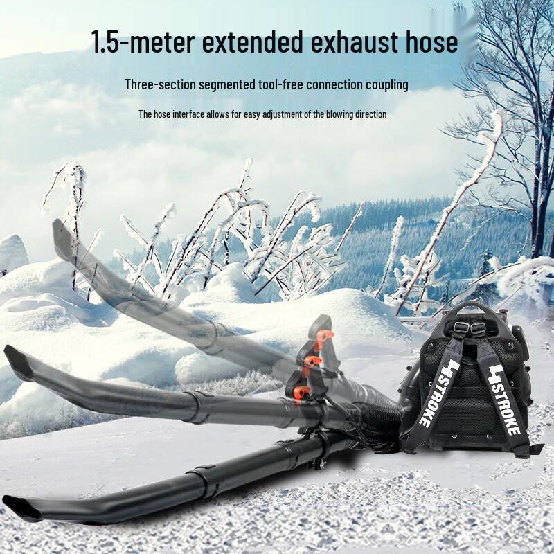 Tiejia Tu EB850 78CC 4-Stroke Gasoline Backpack Blower & Snow Blower CN plug (adapter included)