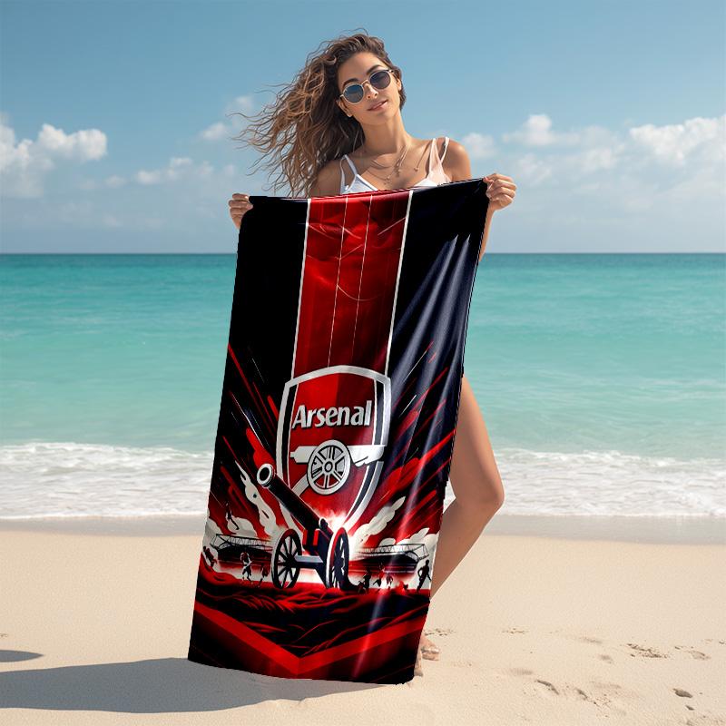 1pc A-Arsenal Beach Towel, Comfortable and Thick, and Swimming/Bath/Picnic/Camping Towel, Suitable for Seaside Beaches