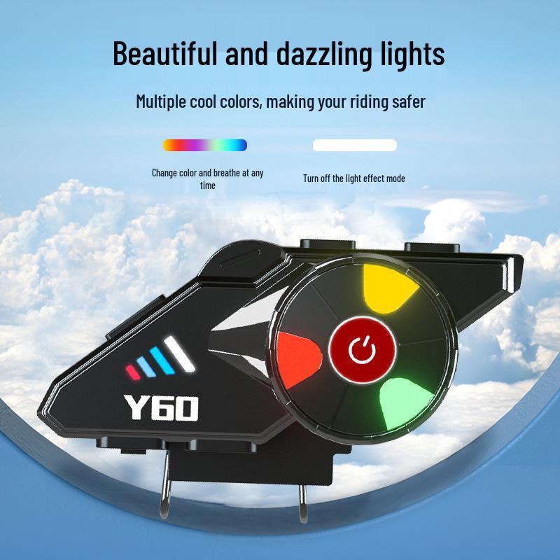 Y60 Bluetooth Noise-Cancelling Waterproof Helmet Headset