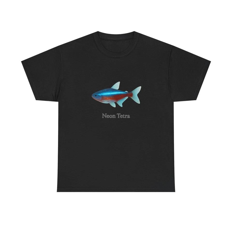

Unisex Adult T Shirt Neon Tetra Freshwater Glow Art S