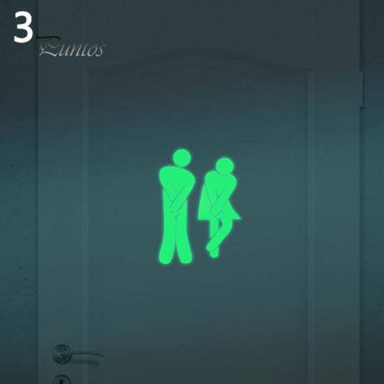 

Домашний декор, забавный мультяшный светящийся стикер для ванной, туалета, сделай сам, домашний декор, украшение стены 3